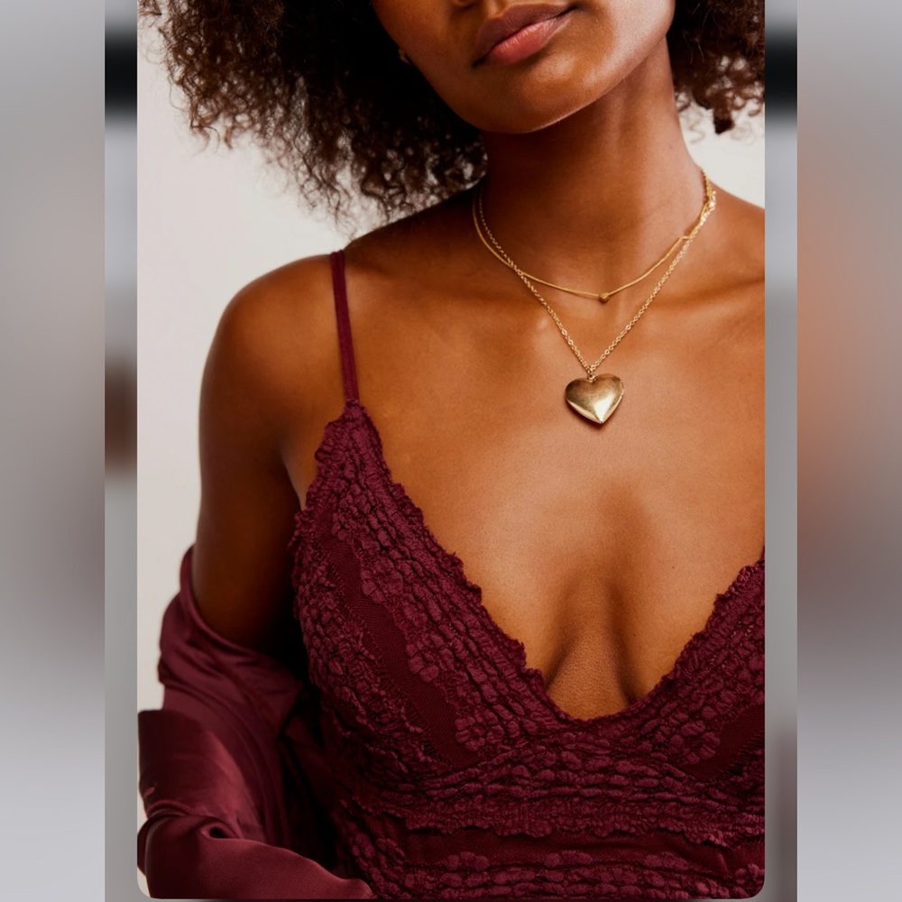Free People Amina Bralette in Açaí Size Large Retail - Picture 3 of 5